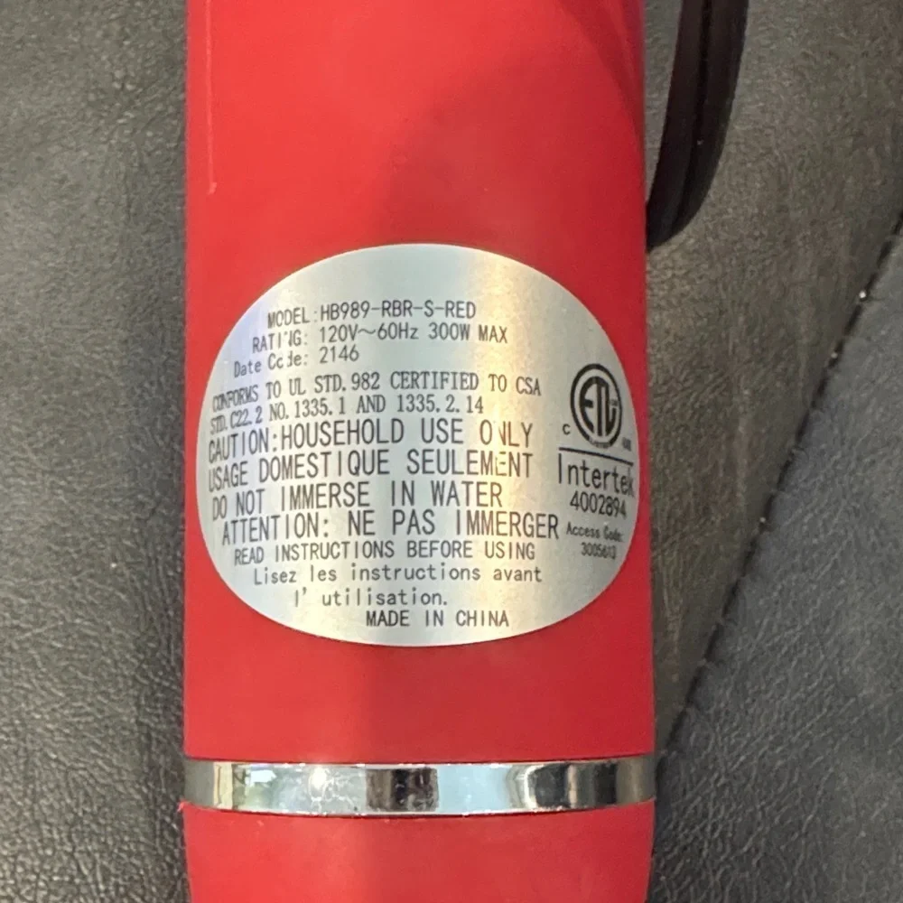 Chefman Red Handheld Blender